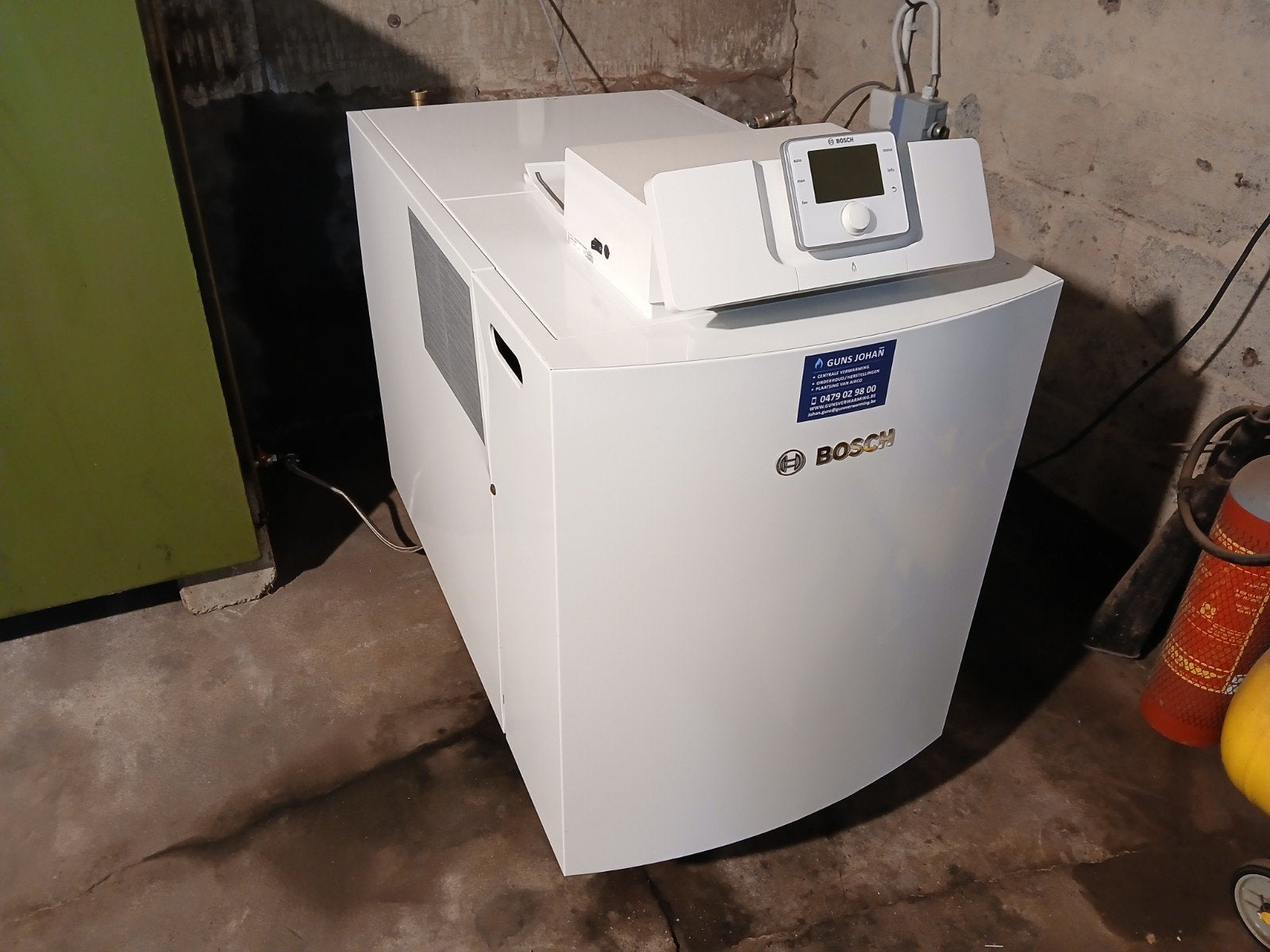 condenserende gasolie brander, Enlèvement, Boiler