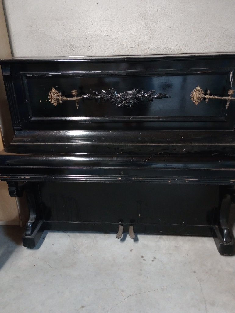 piano, Muziek en Instrumenten, Piano's, Ophalen, Gebruikt, Zwart, Piano