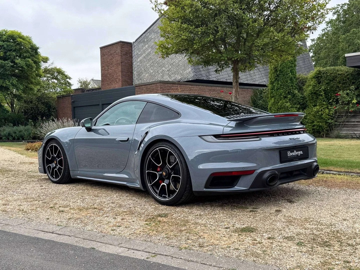 Porsche 911 TURBO 992 / Arctic Grey / Burmester / 360 / Sunr, Auto's, Porsche, Automaat, Gebruikt, Leder, Bedrijf