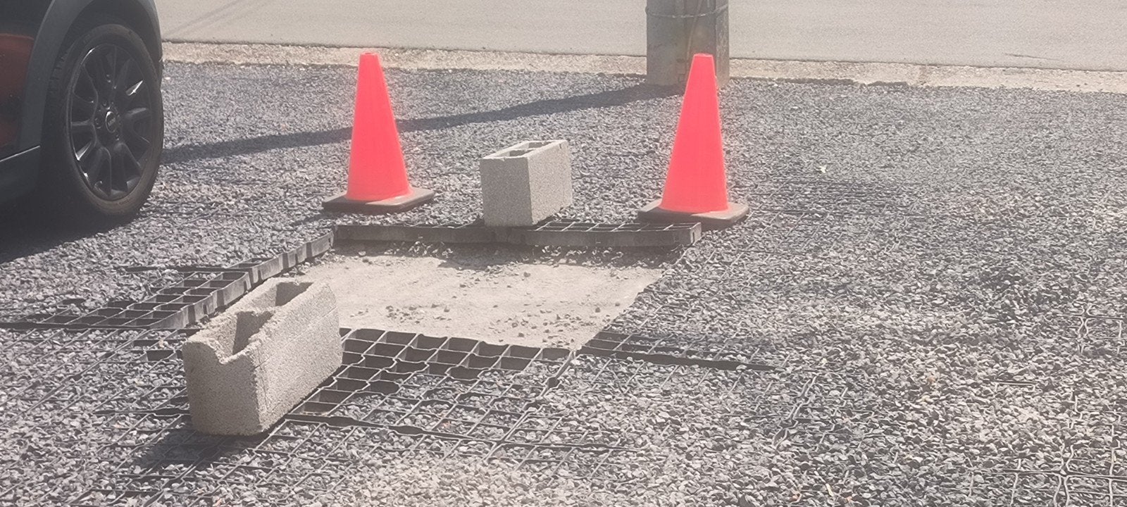 Dalles soulevées, Enlèvement