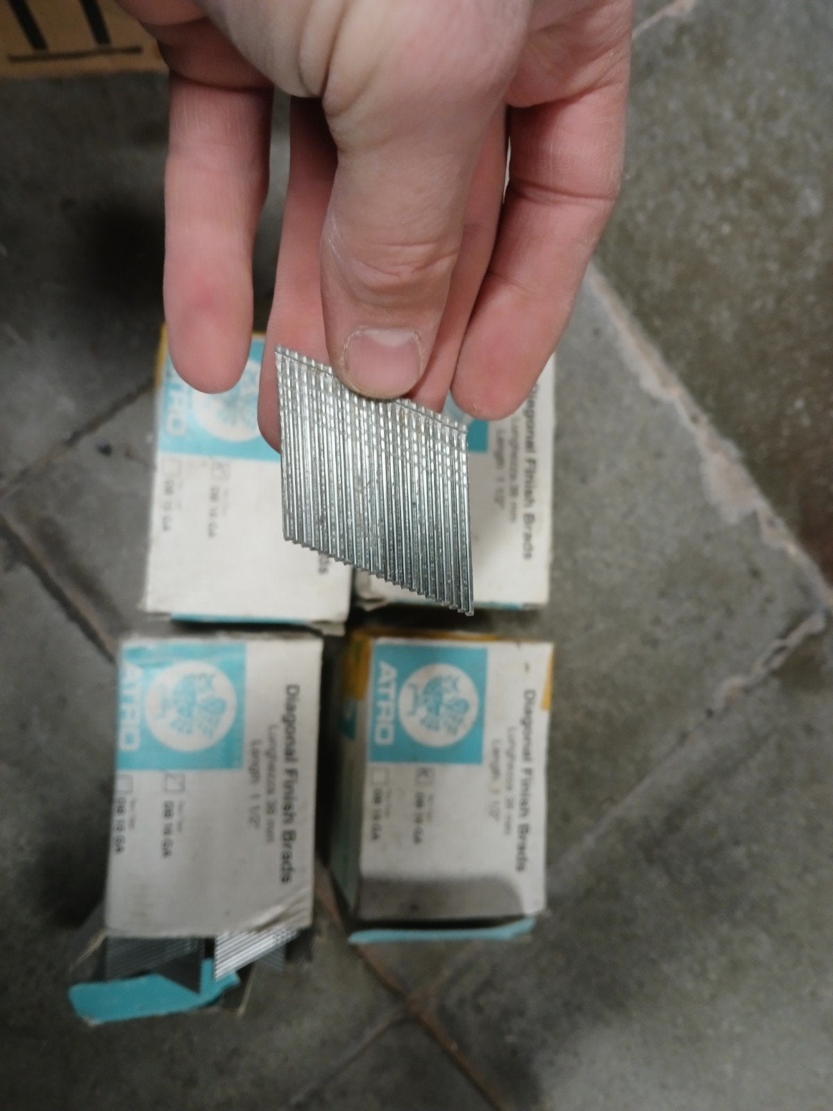Atro schuin magazinierte afwerkspijkers / brads - 16 GA - 38, Doe-het-zelf en Bouw, Ophalen, Nieuw