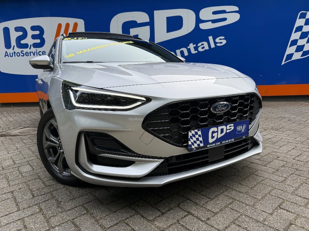 Ford Focus 1.0 - ST-Line - MHEV - PANO - SANS CLÉ - LED - CR, Focus, Argent ou Gris, Euro 6, Entreprise