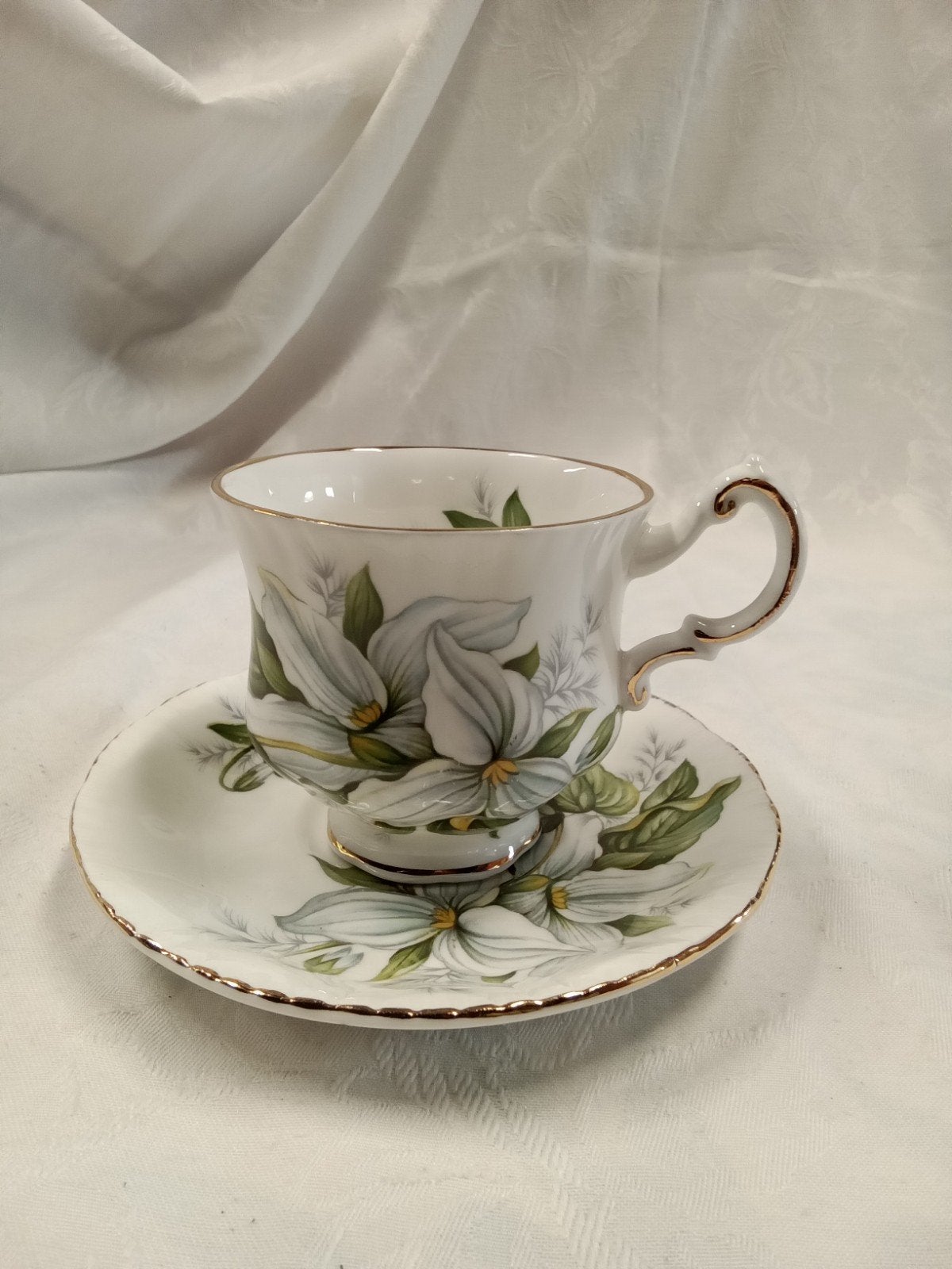 Dames kop en schotel, Paragon, "Trillium"., Antiek en Kunst, Ophalen of Verzenden