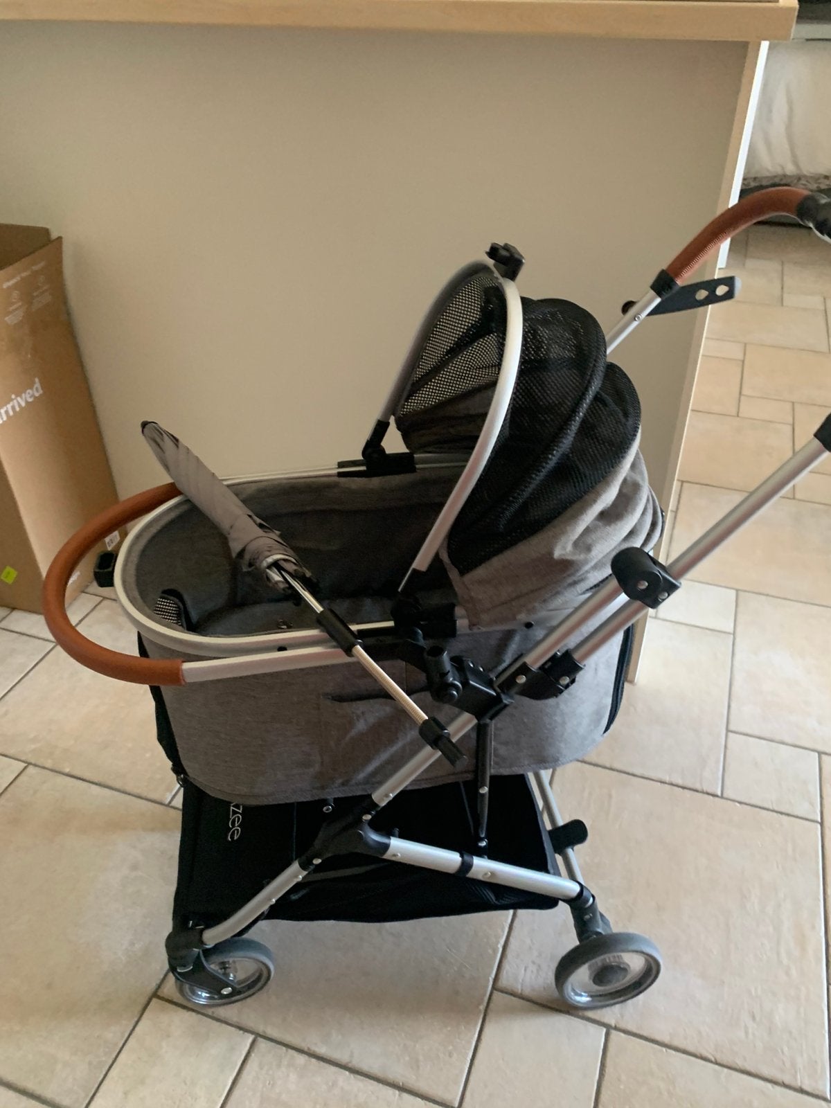 Hondenbuggy voor kleine rassen, 1x gebruikt, Dieren en Toebehoren, Honden-accessoires, Ophalen, Zo goed als nieuw, Hondenbuggy