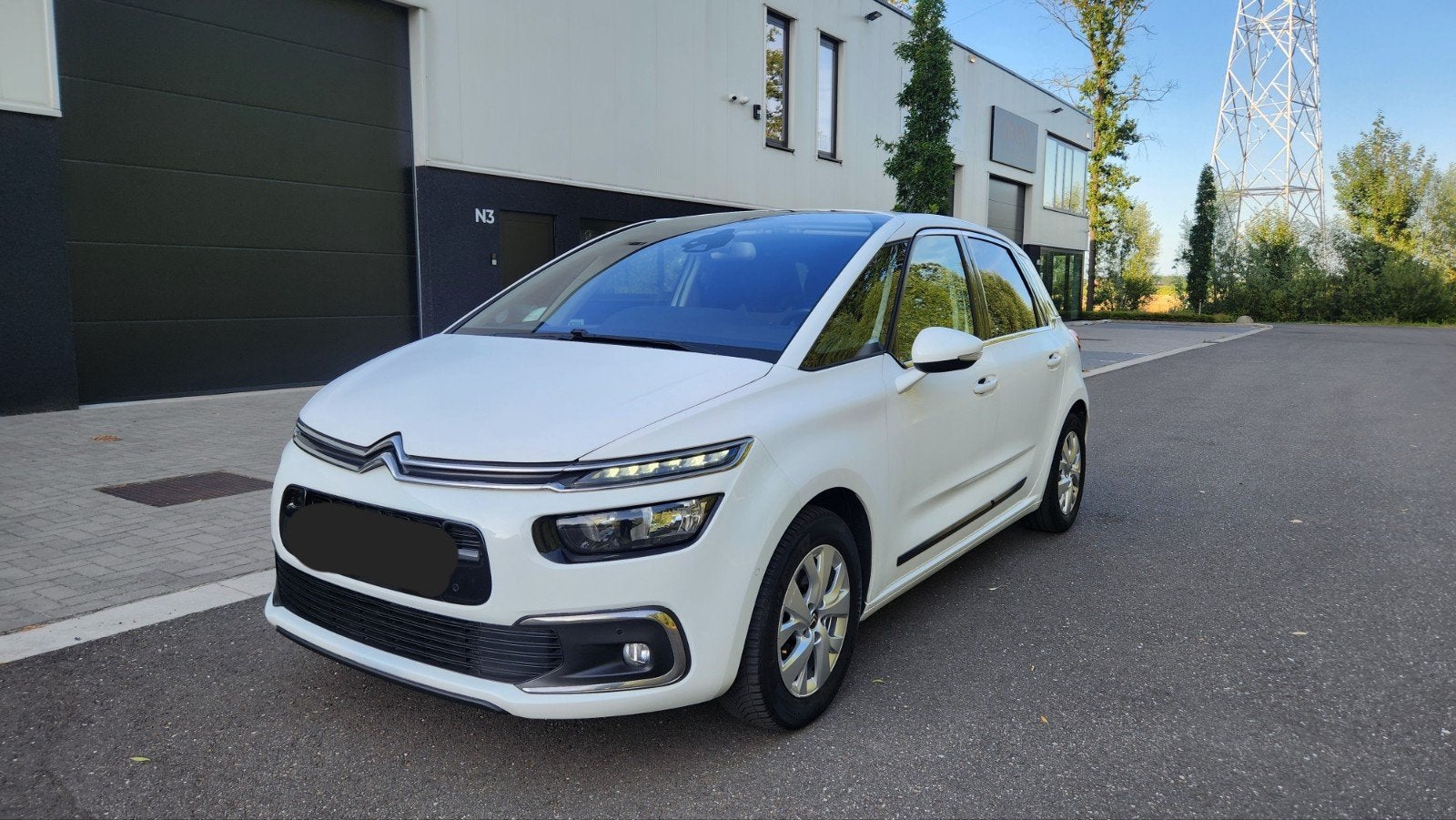 Automaat Benzine Euro6 Citroen c4 Picasso 94.700km, Auto's, Euro 6, Wit, 5 zetels, Lichtsensor