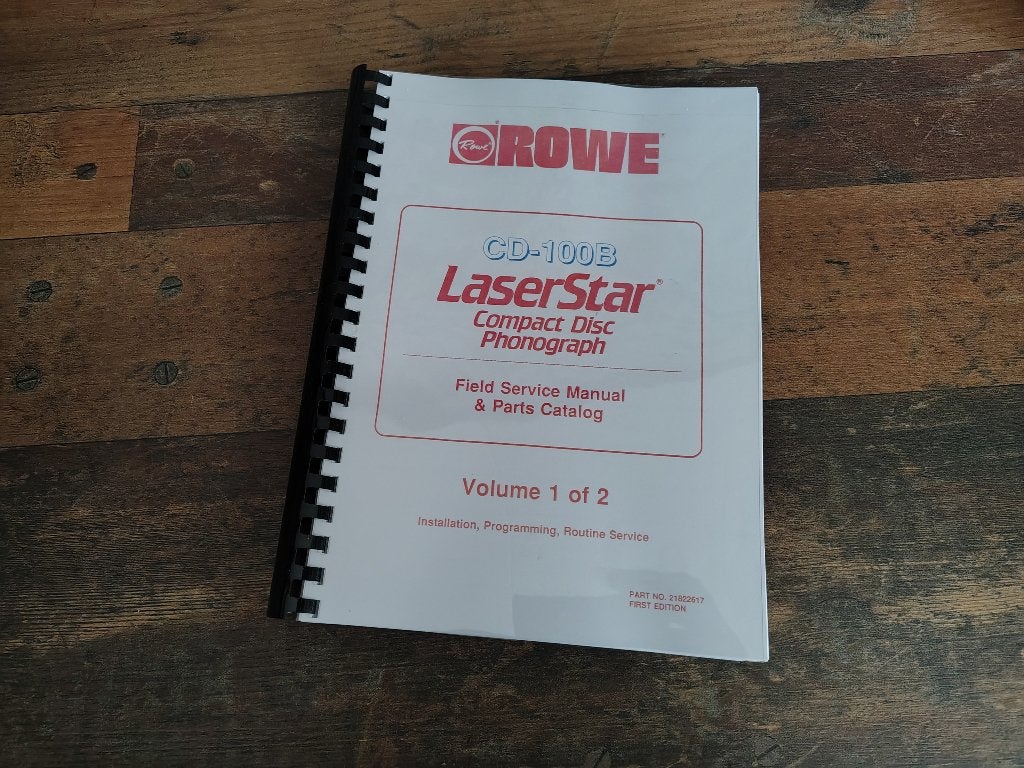 Service Manual: Rowe-AMi 100-CD/B(1991) jukebox nieuw !!, Verzenden, Ami