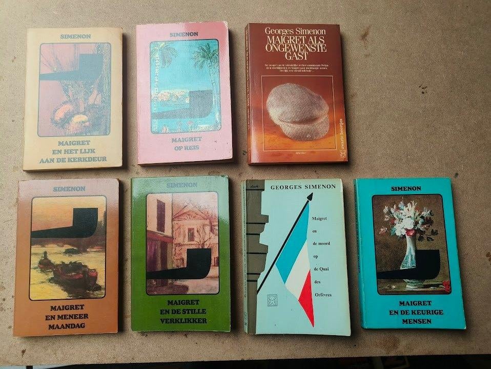 Maigret-reeks van Georges Simenon € 0,50/stuk of € 3 alles, Boeken, Ophalen, Gelezen, Georges Simenon