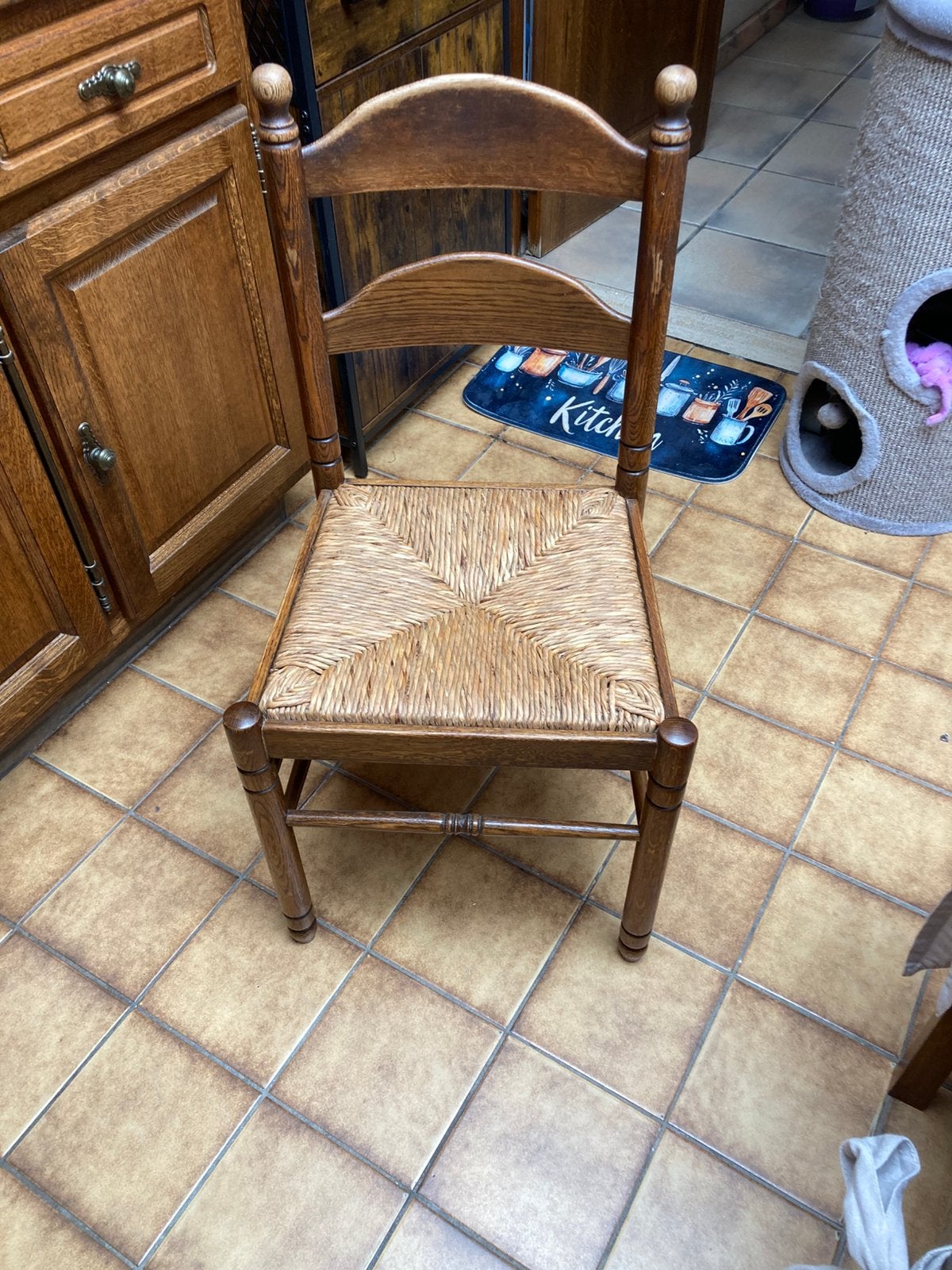 Keukentafel en 6 keukenstoelen, Ophalen