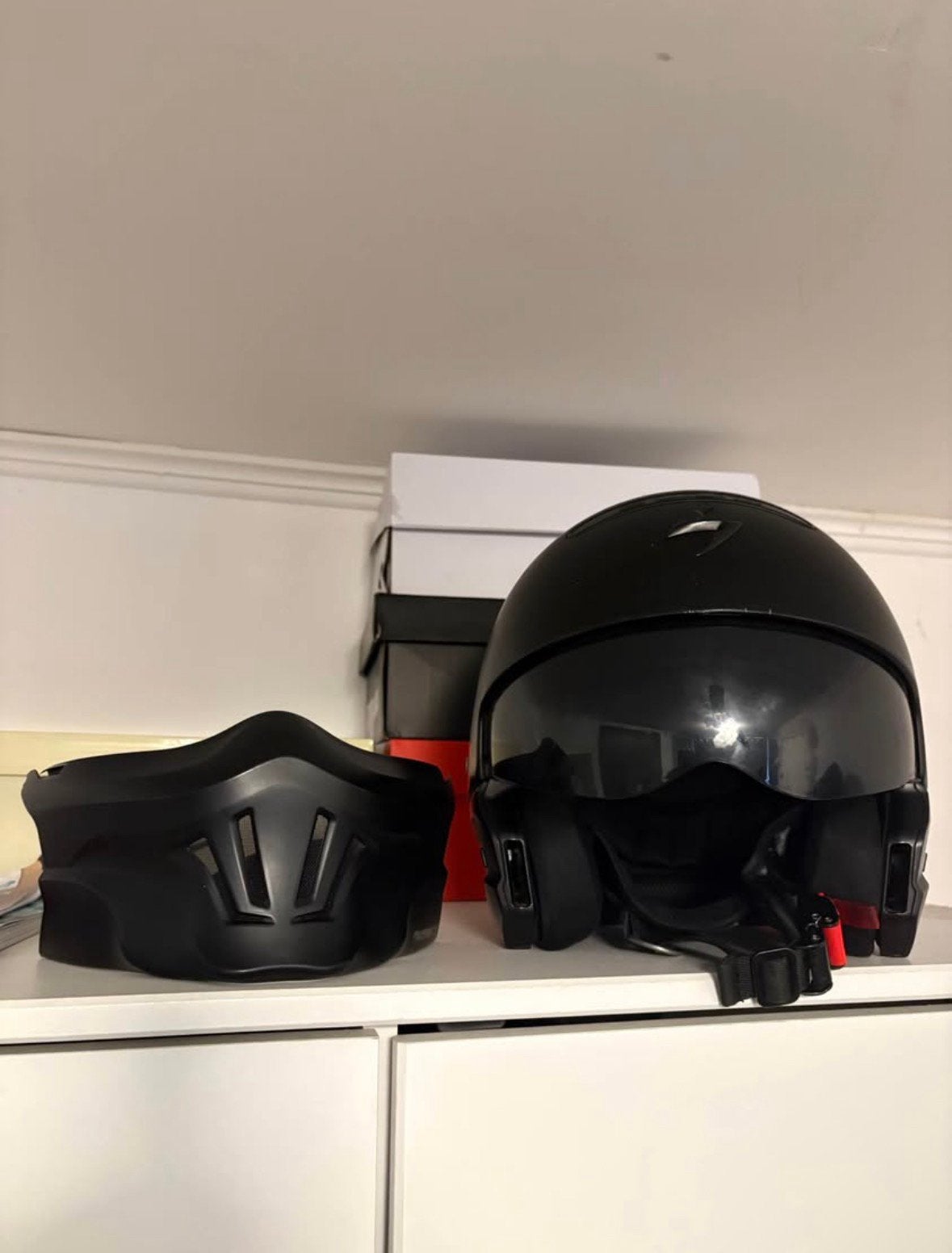 Scorpion Helm, Fietsen en Brommers, Ophalen, Zo goed als nieuw