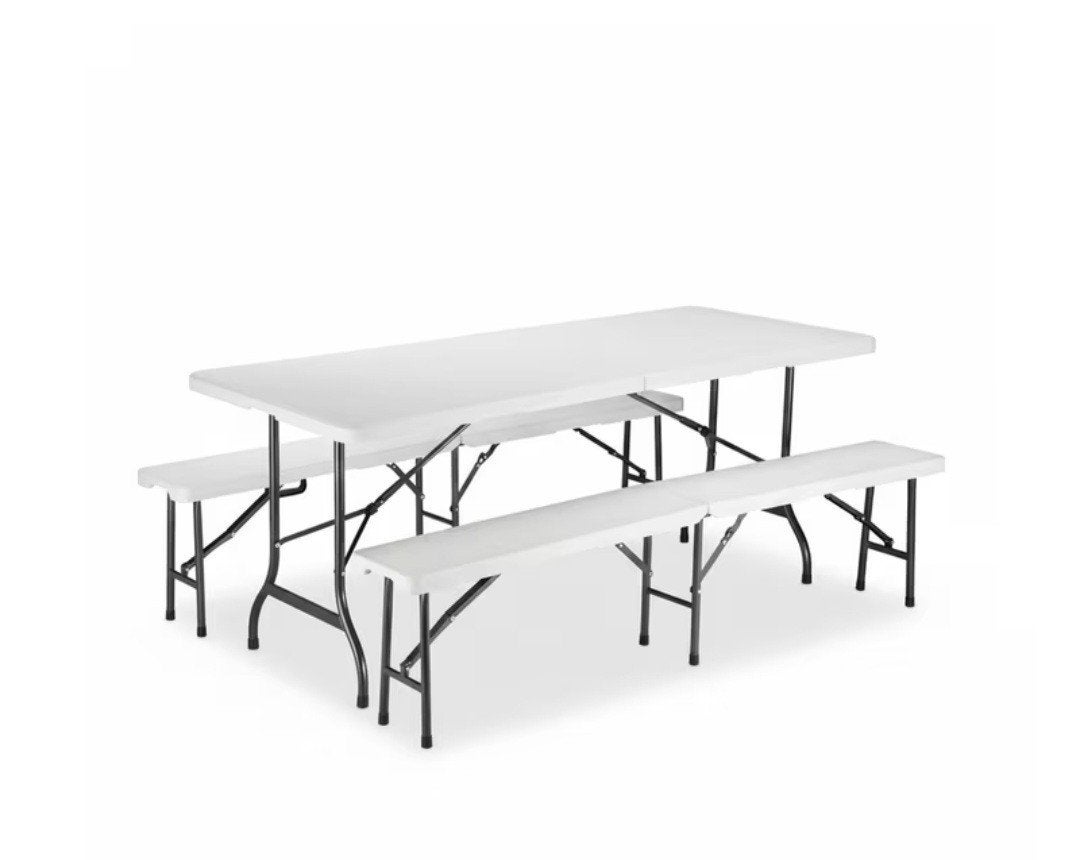 Table et bancs repliables, Caravanes & Camping, Enlèvement