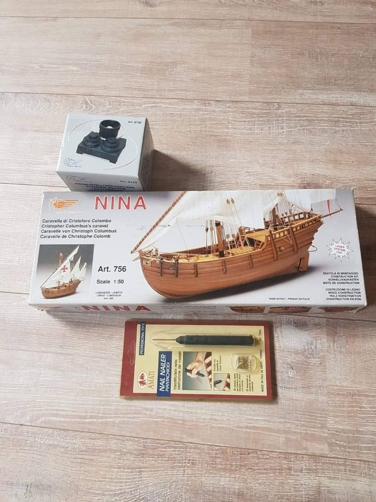 Lot maquette bateau Caravelle Christophe colomb neuf., Enlèvement, Neuf
