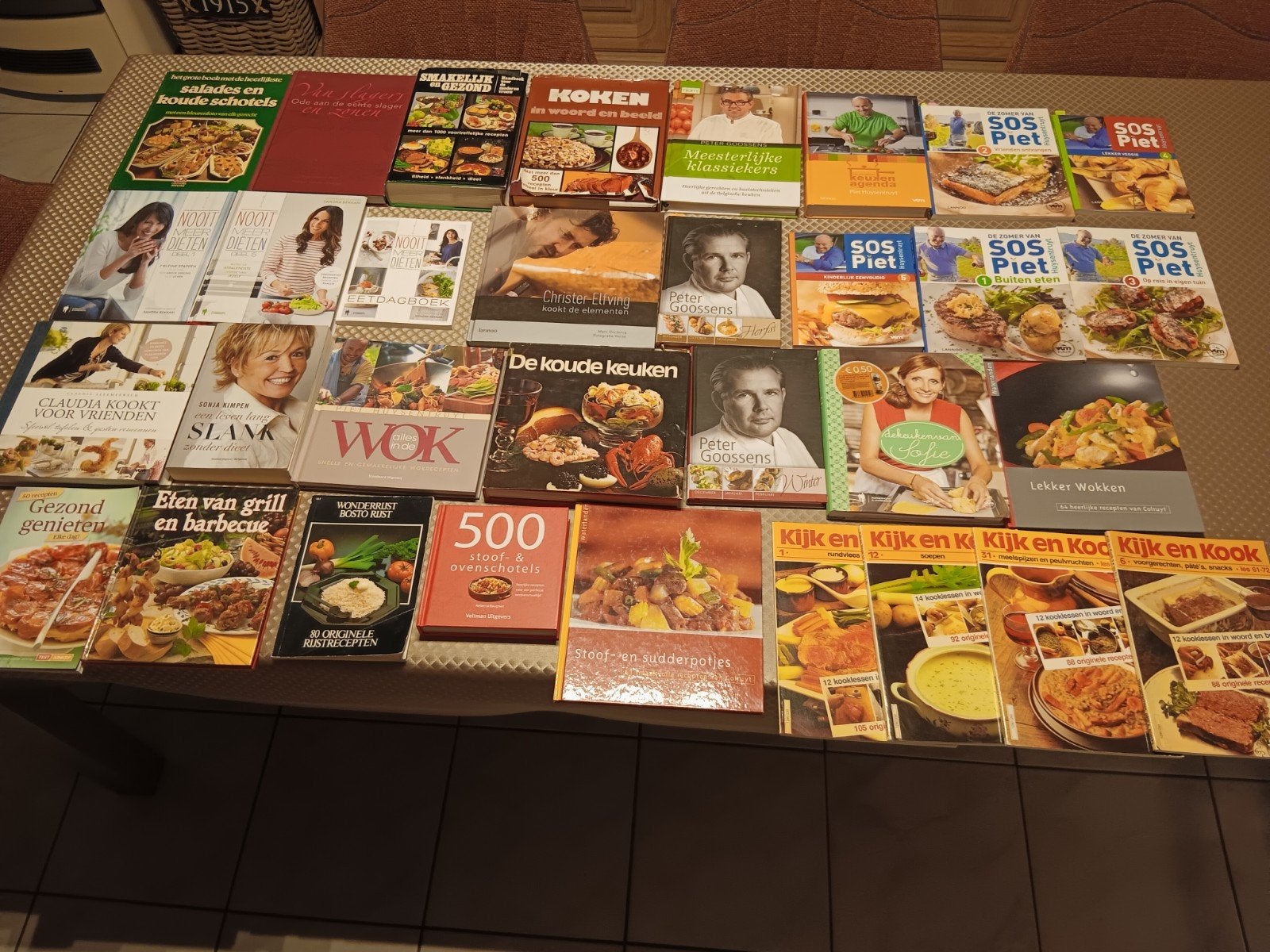 45 livres de cuisine., Enlèvement
