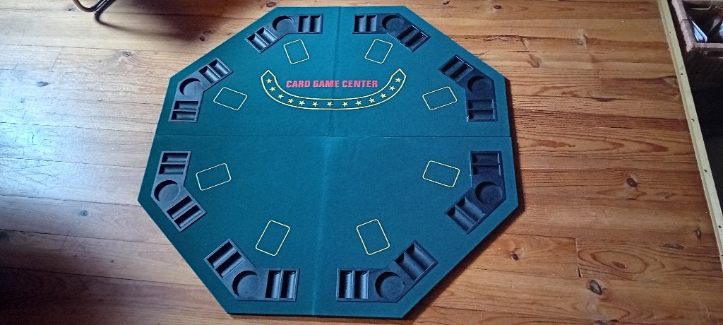 Opvouwbare pokertafel voor 8 spelers + koffer, Vijf spelers of meer, Ophalen of Verzenden, Zo goed als nieuw