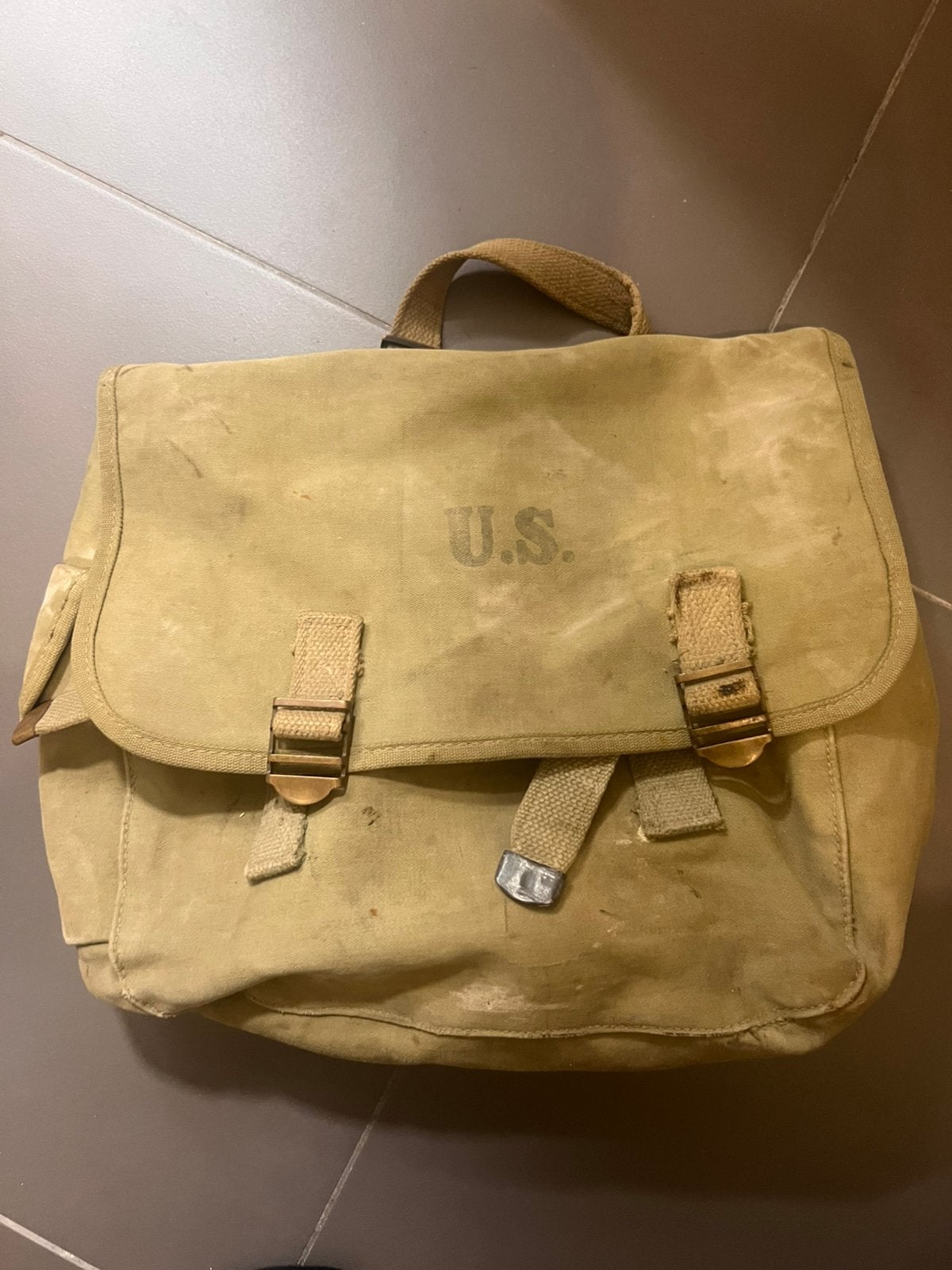 Us ww2 - musette m36 « caoutchoutée », Collections, Enlèvement ou Envoi
