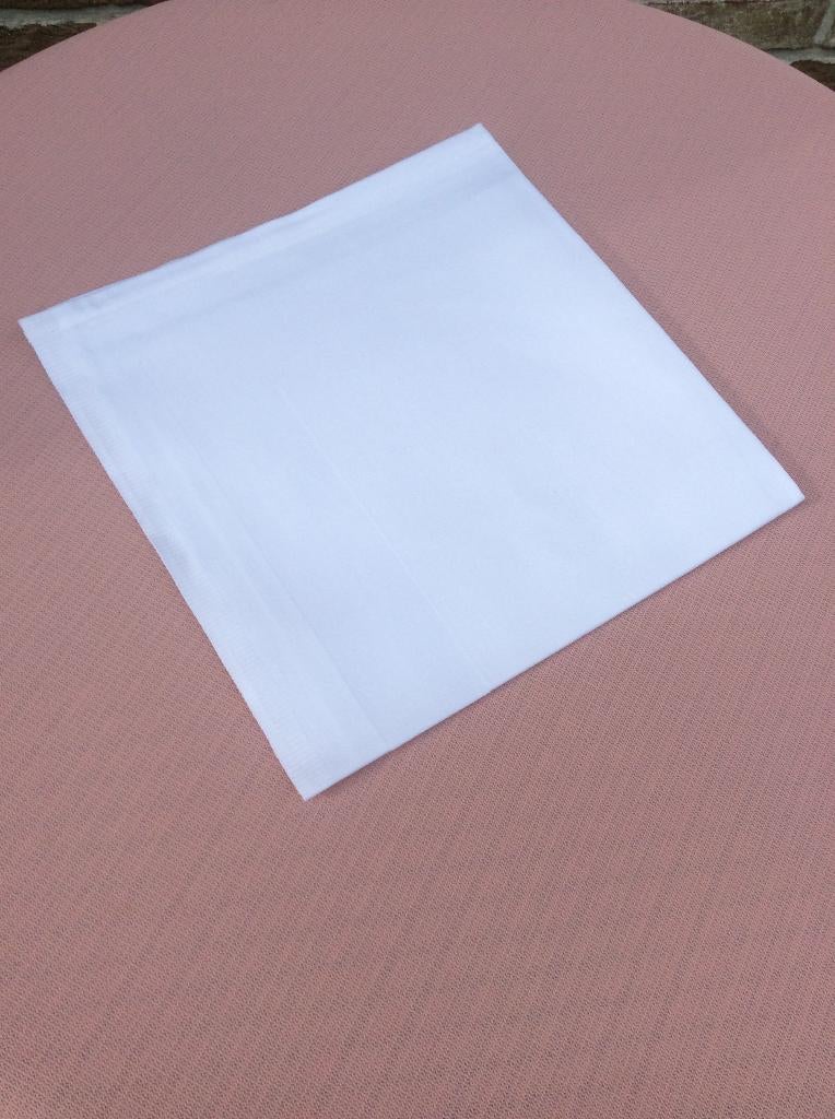 NIEUWE DAMAST SERVETTEN 53 CM X 53 CM, Maison & Meubles, Cuisine | Linge de cuisine, Enlèvement ou Envoi, Neuf, Blanc, Autres types