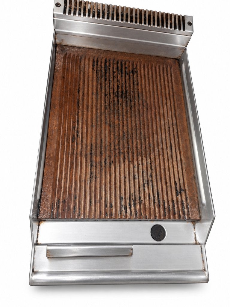 Diamond — Professionele geribbelde grill, Ophalen of Verzenden, Gebruikt, Fornuis, Frituur en Grillen