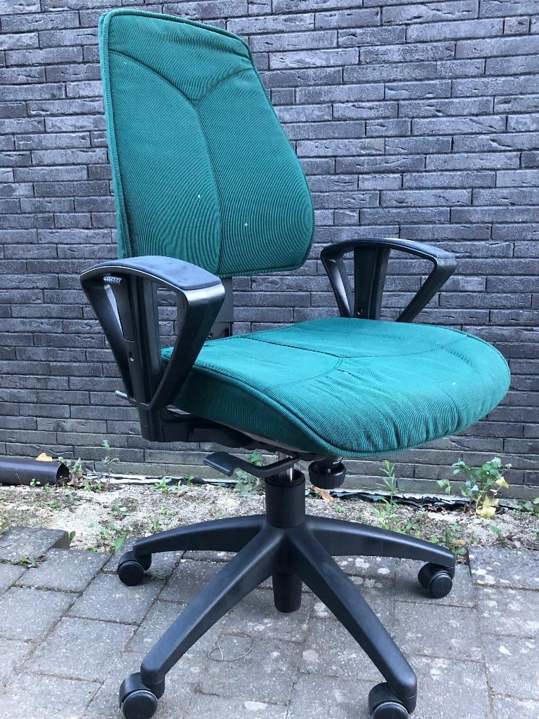 Bureaustoel Kinnarps, Huis en Inrichting, Ophalen, Gebruikt, Bureaustoel, Groen