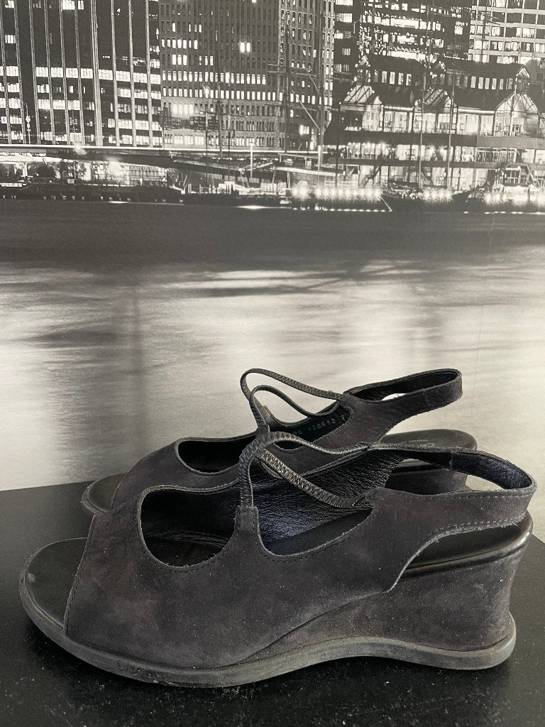 Sandalen schoenen - Arche - maat 39 - met stoffenzak, Verzenden, Zwart, Sandalen of Muiltjes, Zo goed als nieuw