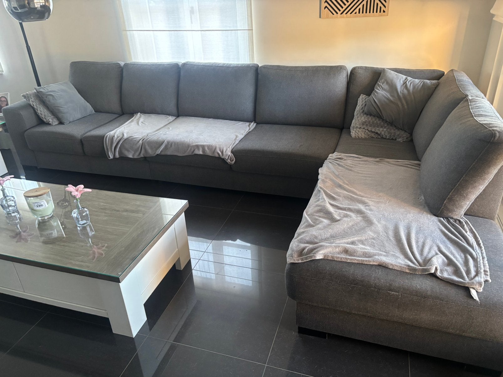 Hoeksalon GRATIS, Maison & Meubles, Enlèvement ou Envoi, Comme neuf