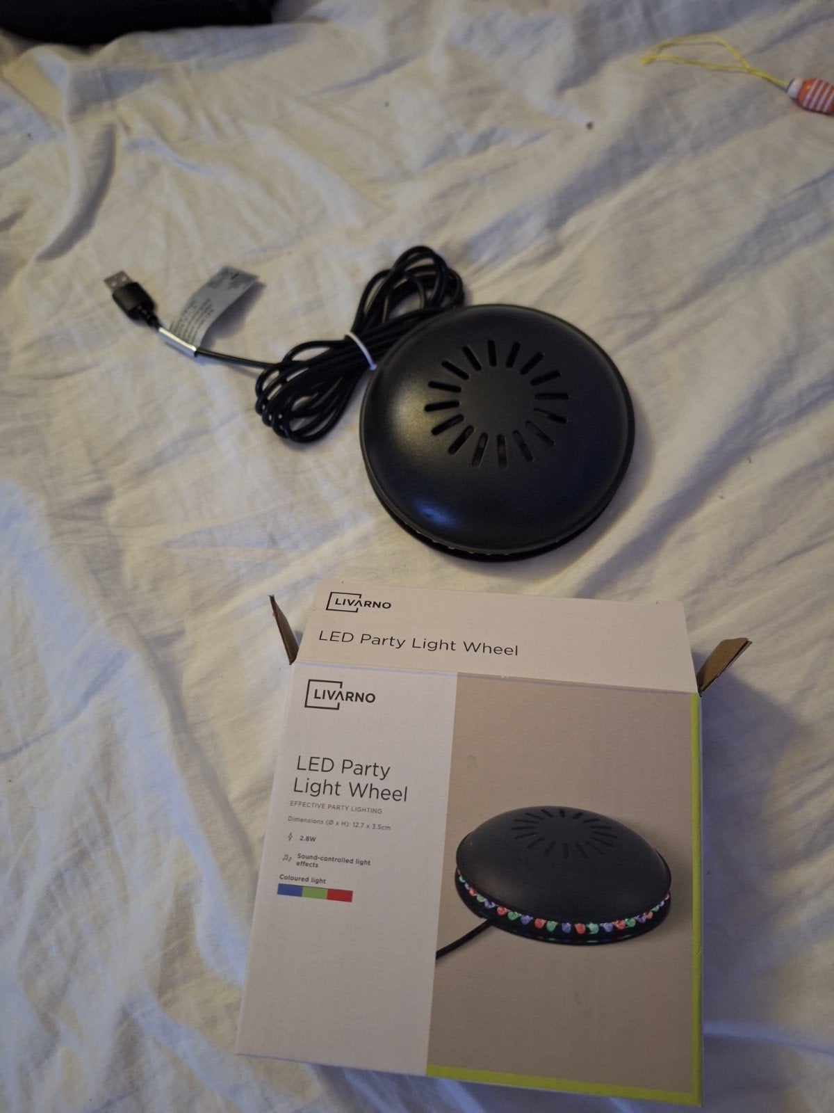LED party light wheel, TV, Hi-fi & Vidéo, Tuners, Enlèvement, Neuf