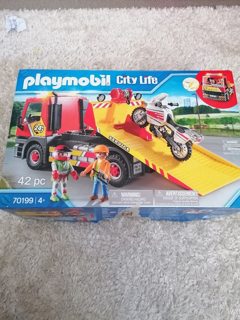 Playmobil takelwagen, Ophalen, Complete set, Voertuig, Zo goed als nieuw