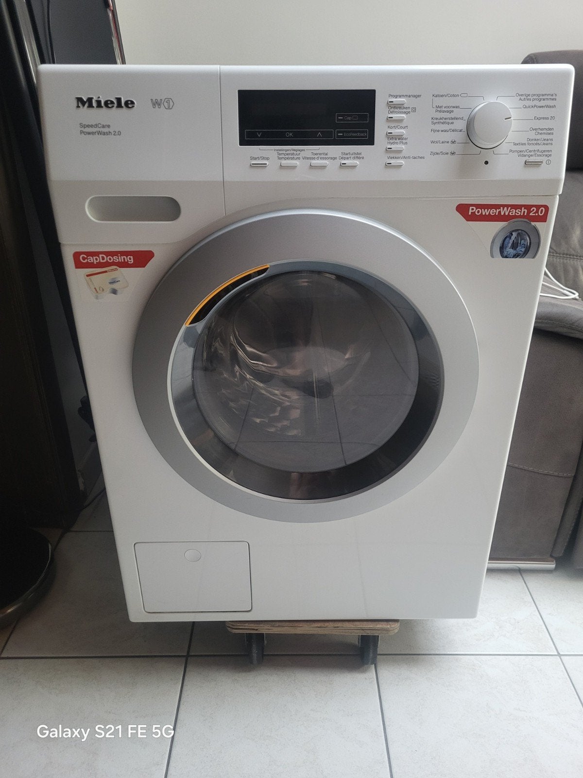 Wasmachine, Ophalen