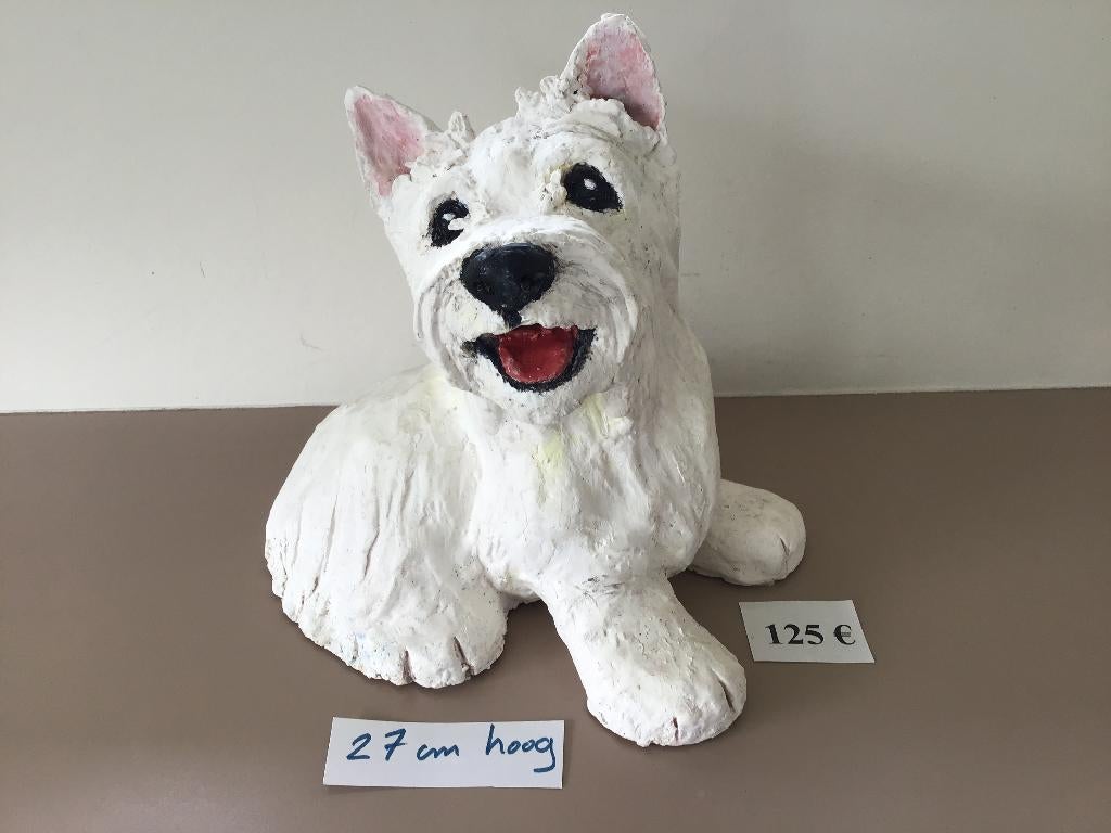 beau chien en céramique, Enlèvement ou Envoi, Pierre ou céramique