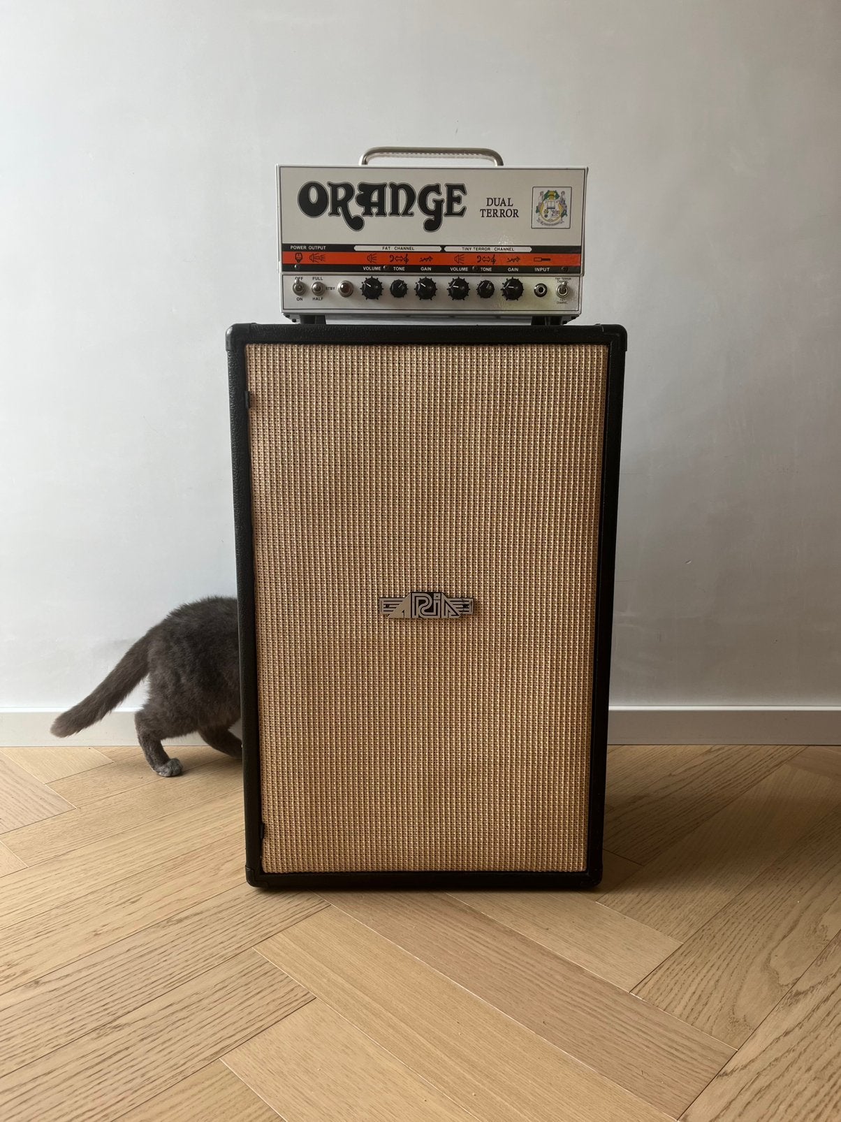 Orange Dual Terror + Palmer 2x12 Cabinet, Muziek en Instrumenten, Versterkers | Bas en Gitaar, Ophalen, Zo goed als nieuw