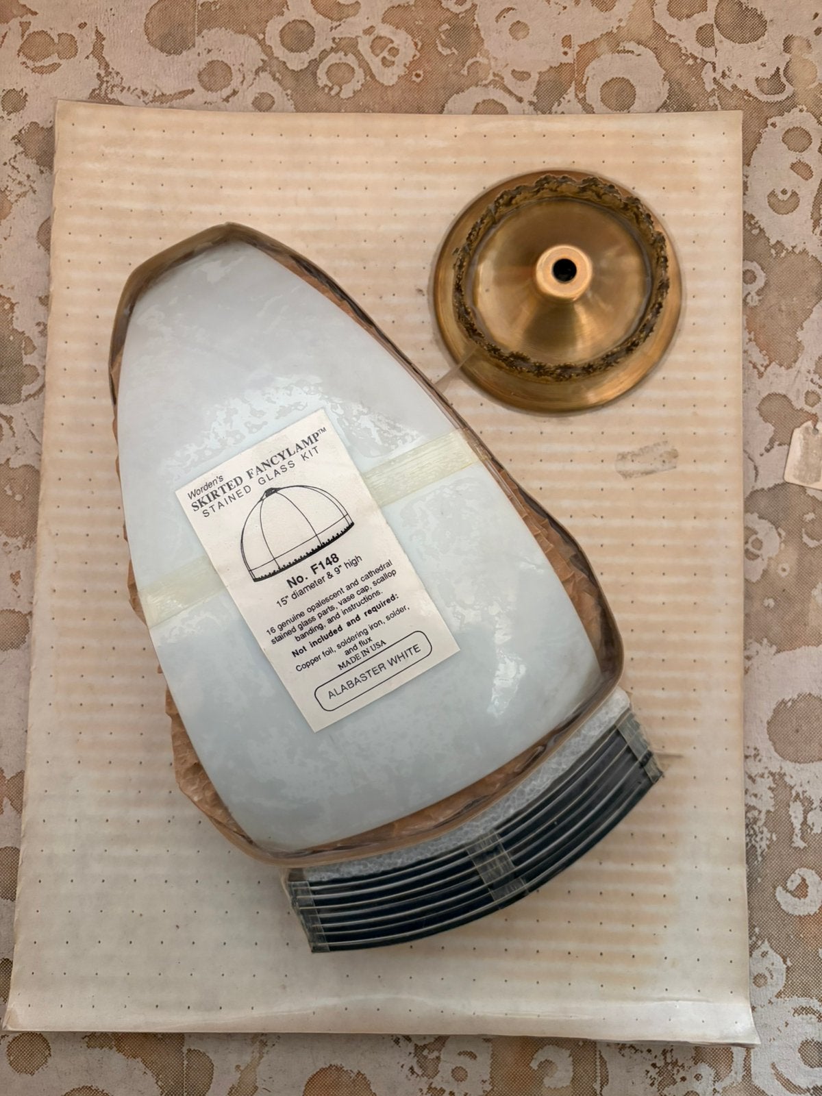Vintage Worden’s F148 Tiffany glas-in-lood lamp kit, Ophalen of Verzenden, Zo goed als nieuw
