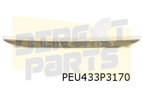 Peugeot 208 4/15-11/19 chromelijst tekst "Peugeot" op grille, Autos : Pièces & Accessoires, Neuf, Arrière, -, -