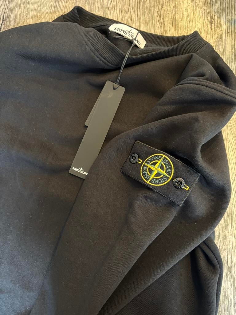 Sweat col rond Stone Island Compass Coton Noir — Taille M, Kleding | Heren, Truien en Vesten, Ophalen of Verzenden