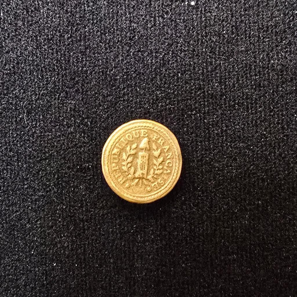 Knop 1792, uniform van de Franse revolutie, soldaat van de R, Ophalen of Verzenden