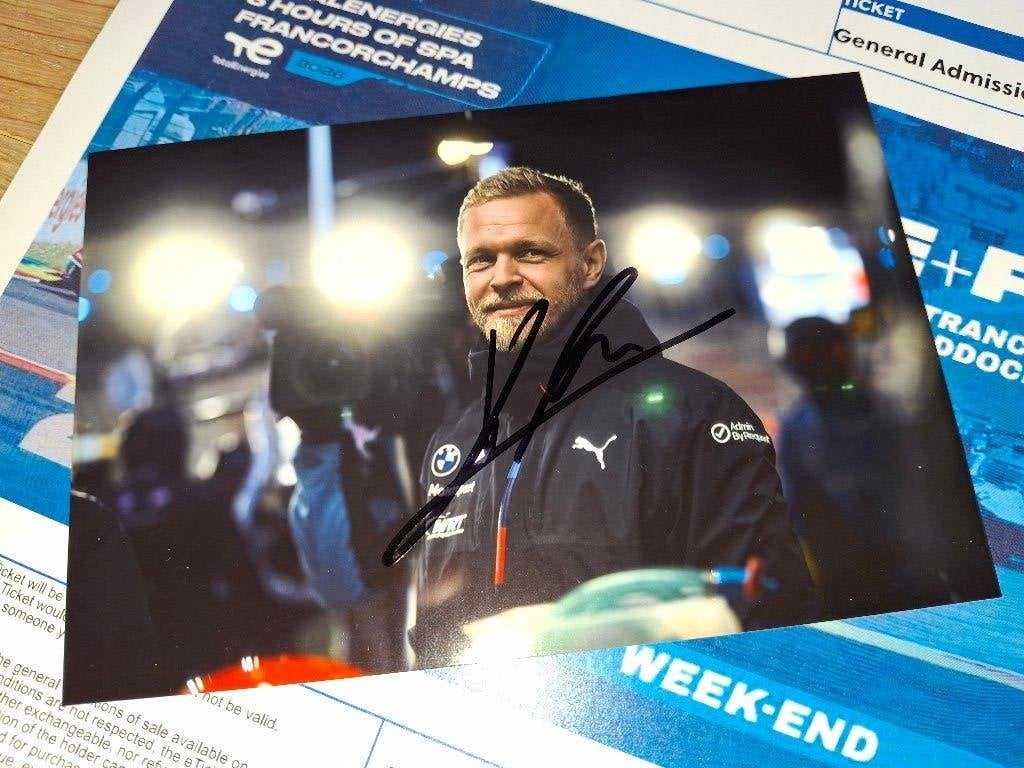 WEC, Kevin Magnussen, BMW, gesigneerde foto, Verzamelen, Ophalen of Verzenden