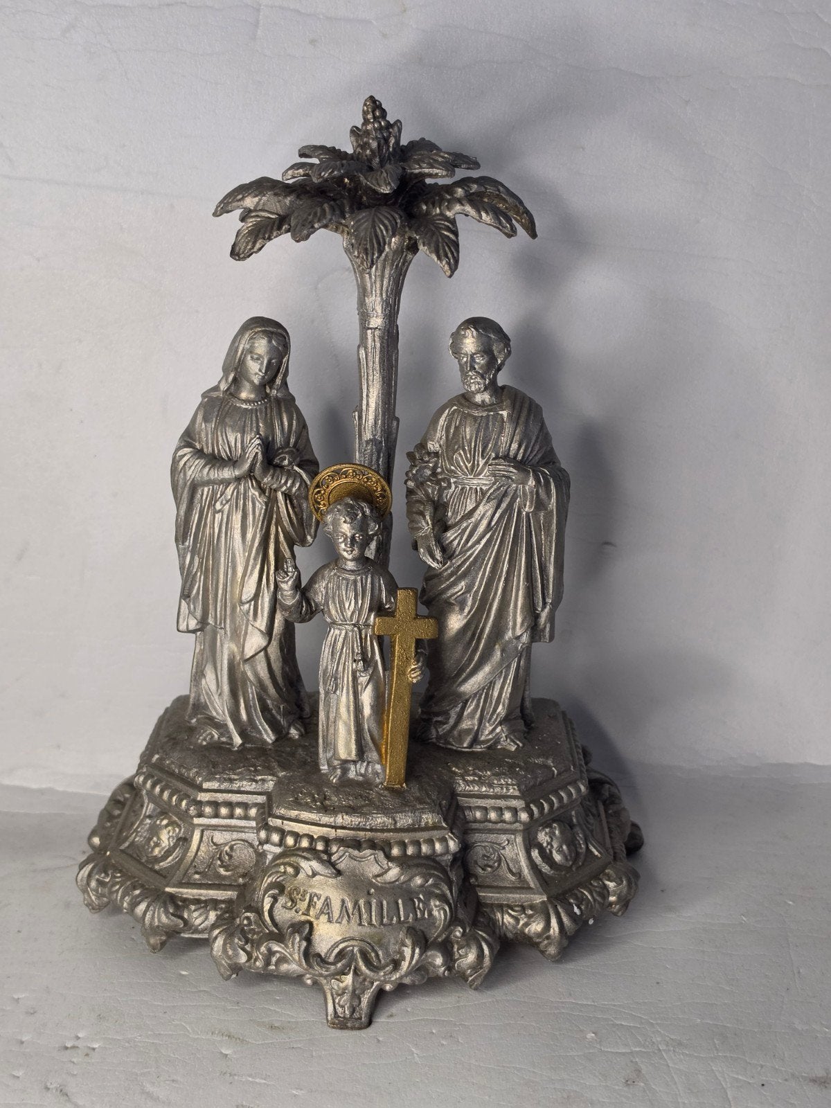 Signed Saint famille Statue - Stunning condition, Antiquités & Art, Antiquités | Argent & Or, Enlèvement ou Envoi