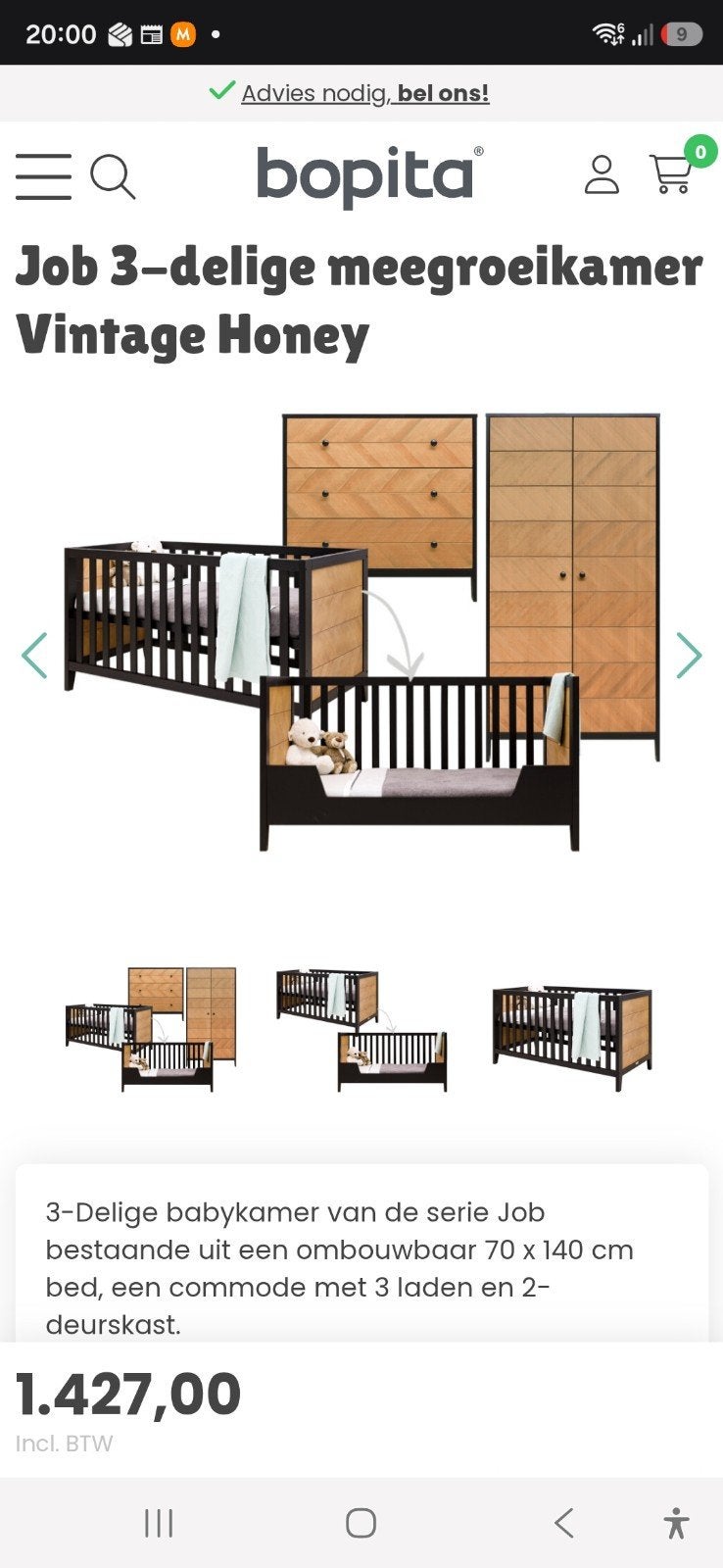 kinder meegroeikamer, Enfants & Bébés, Chambre d'enfant | Chambres d'enfant complètes, Enlèvement, Comme neuf, Garçon ou Fille