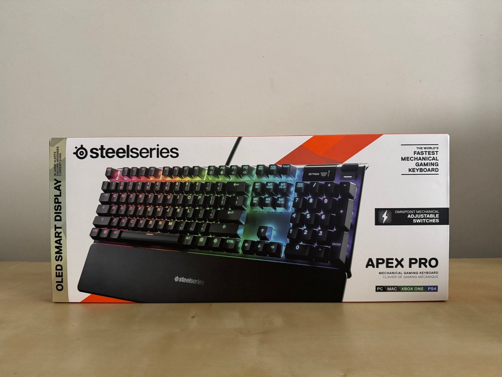 SteelSeries Apex Pro, Computers en Software, Ophalen of Verzenden, Zo goed als nieuw, Qwerty, Polssteun