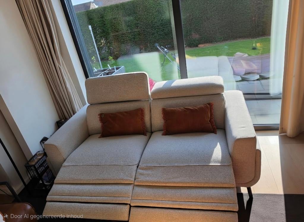 Xooon Denver 2.5 zit met elektrische relaxfunctie, Huis en Inrichting, Ophalen, 150 tot 200 cm, Driepersoons, Scandinavisch