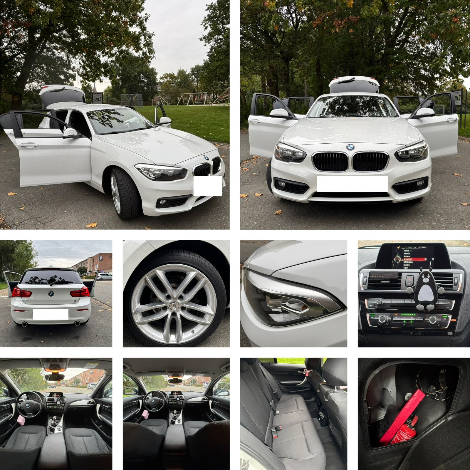 BMW 116i te koop, Autos, Achat, Boîte manuelle, Noir, Ordinateur de bord
