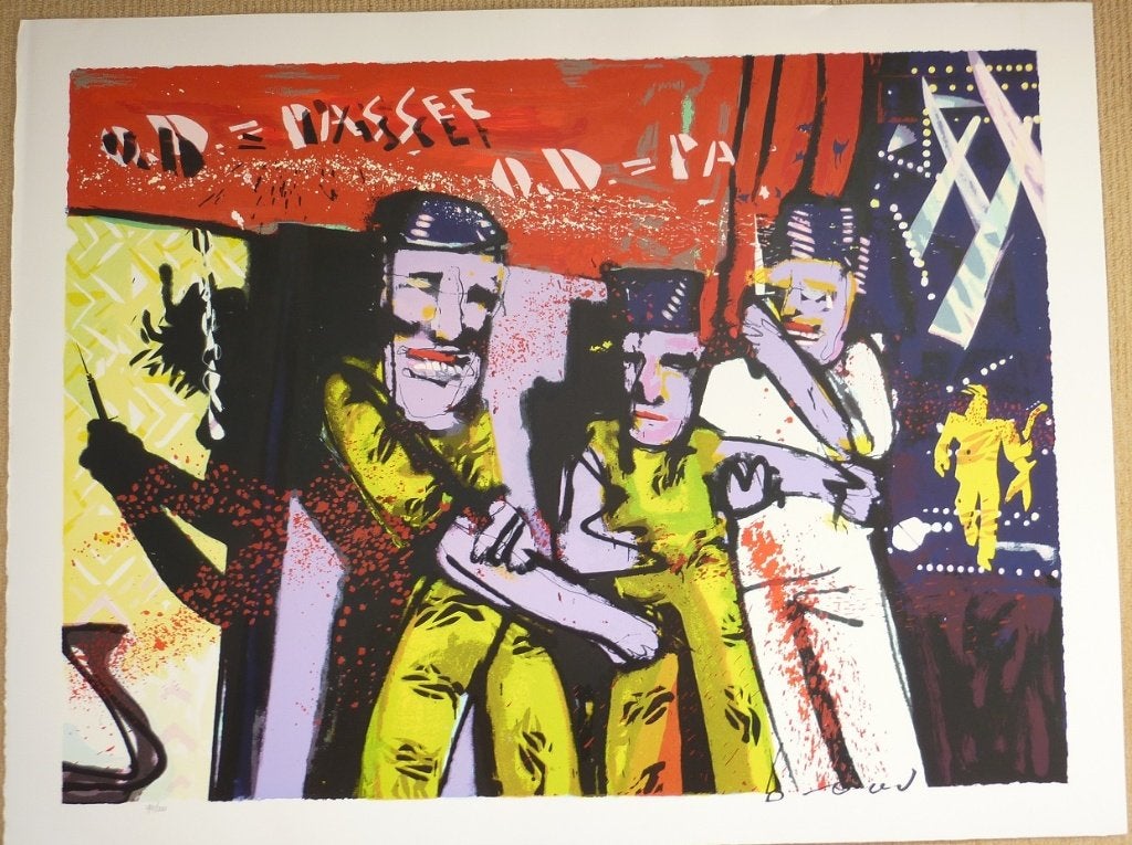 Herman Brood Zeefdruk O D = Passee, Gelimiteerde oplage, Ophalen of Verzenden, Zeefdruk