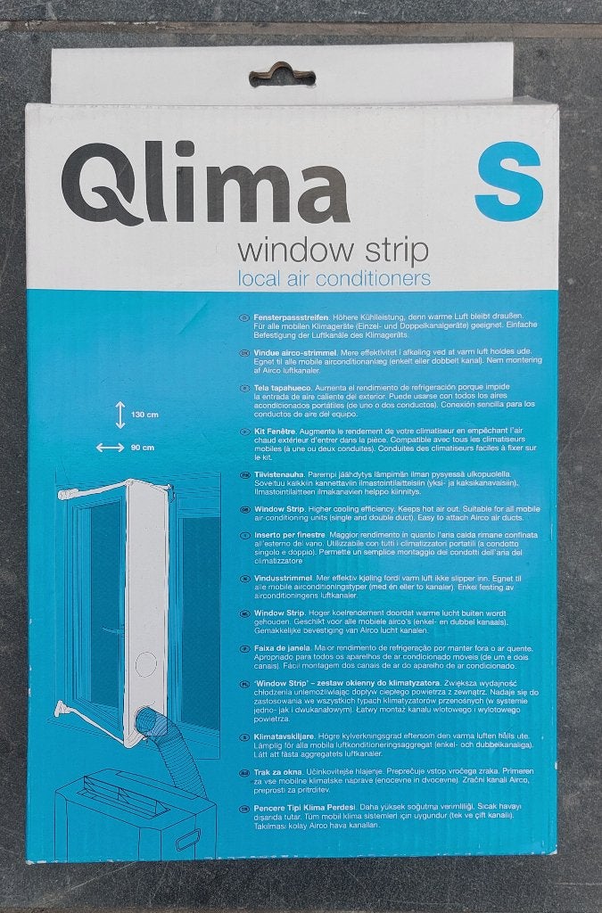 Qlima Window strip airco, Electroménager, Climatiseurs, Enlèvement ou Envoi, Comme neuf, Climatiseur mobile