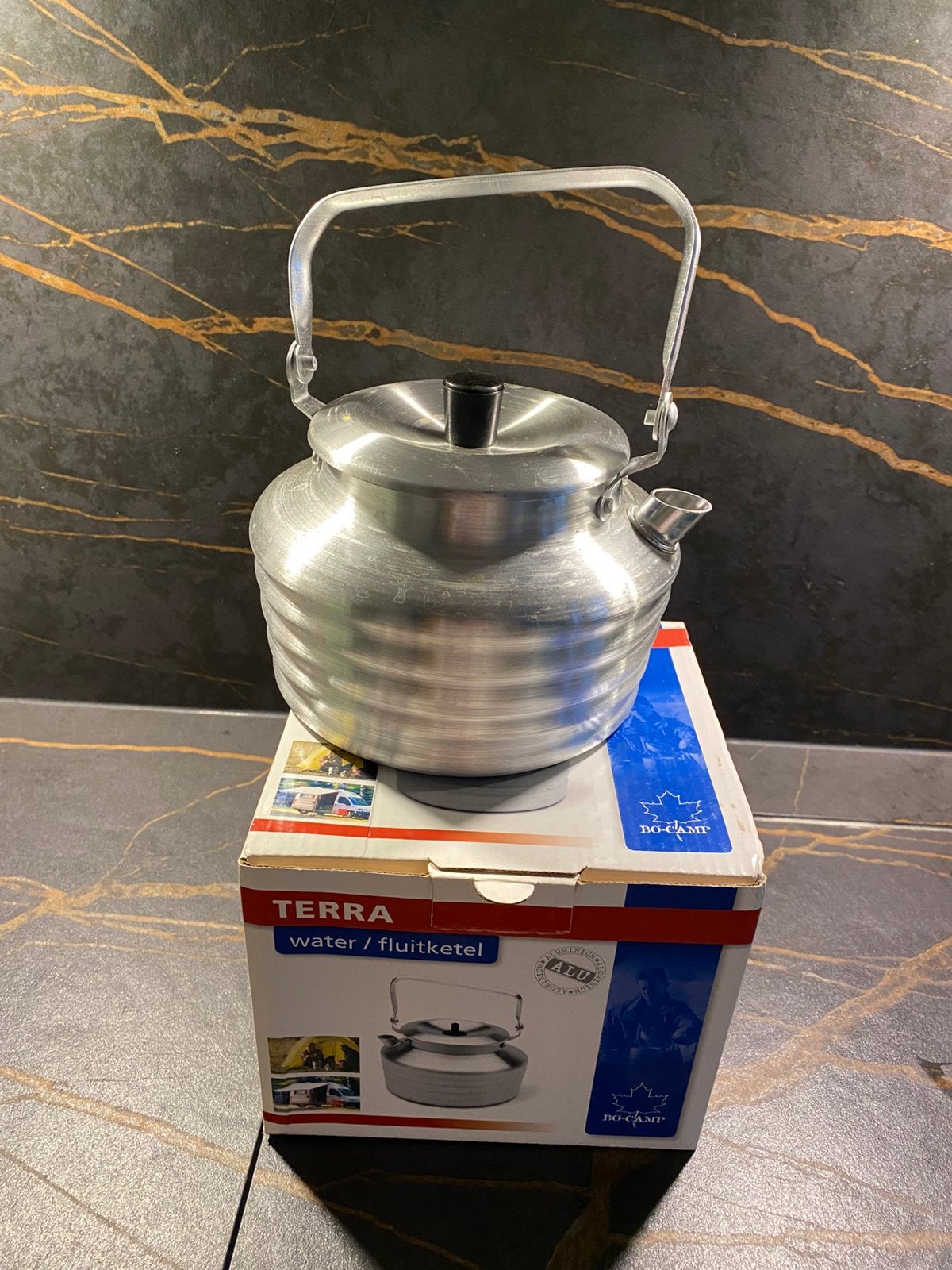 Bouilloire à eau/sifflet Terra en aluminium, Enlèvement ou Envoi