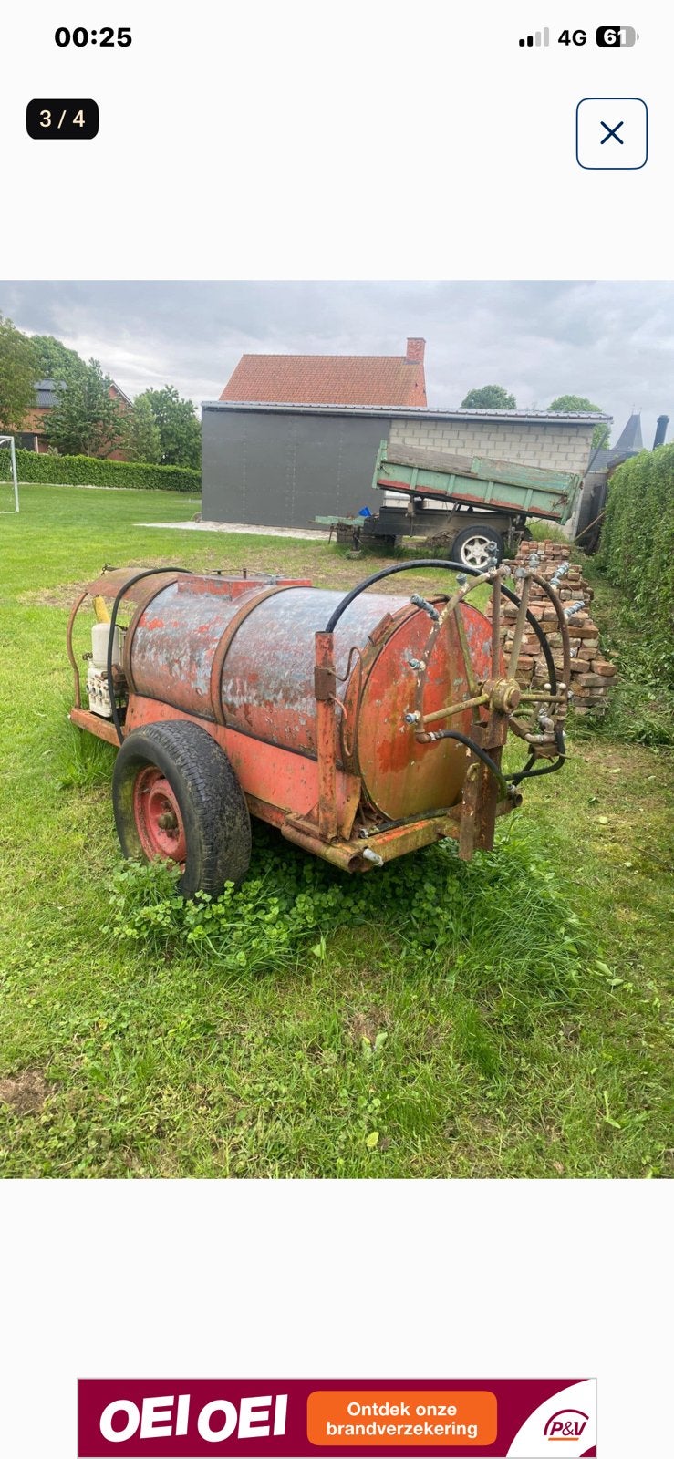 Oude vintahe sproeikar, Auto's, Particulier, Te koop