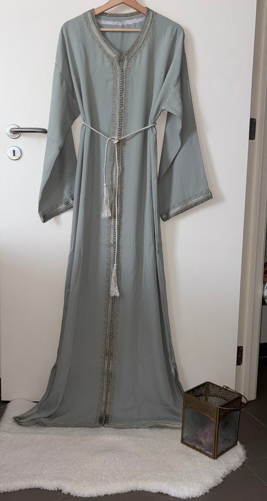 Caftan en crêpe de qualité supérieure XL, Enlèvement ou Envoi, Neuf, Vert