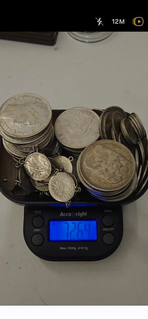 Lot piece argent zilveren TTL 726.4gr 596.4gr 835% 130g 680%, Enlèvement ou Envoi, Argent, Argent