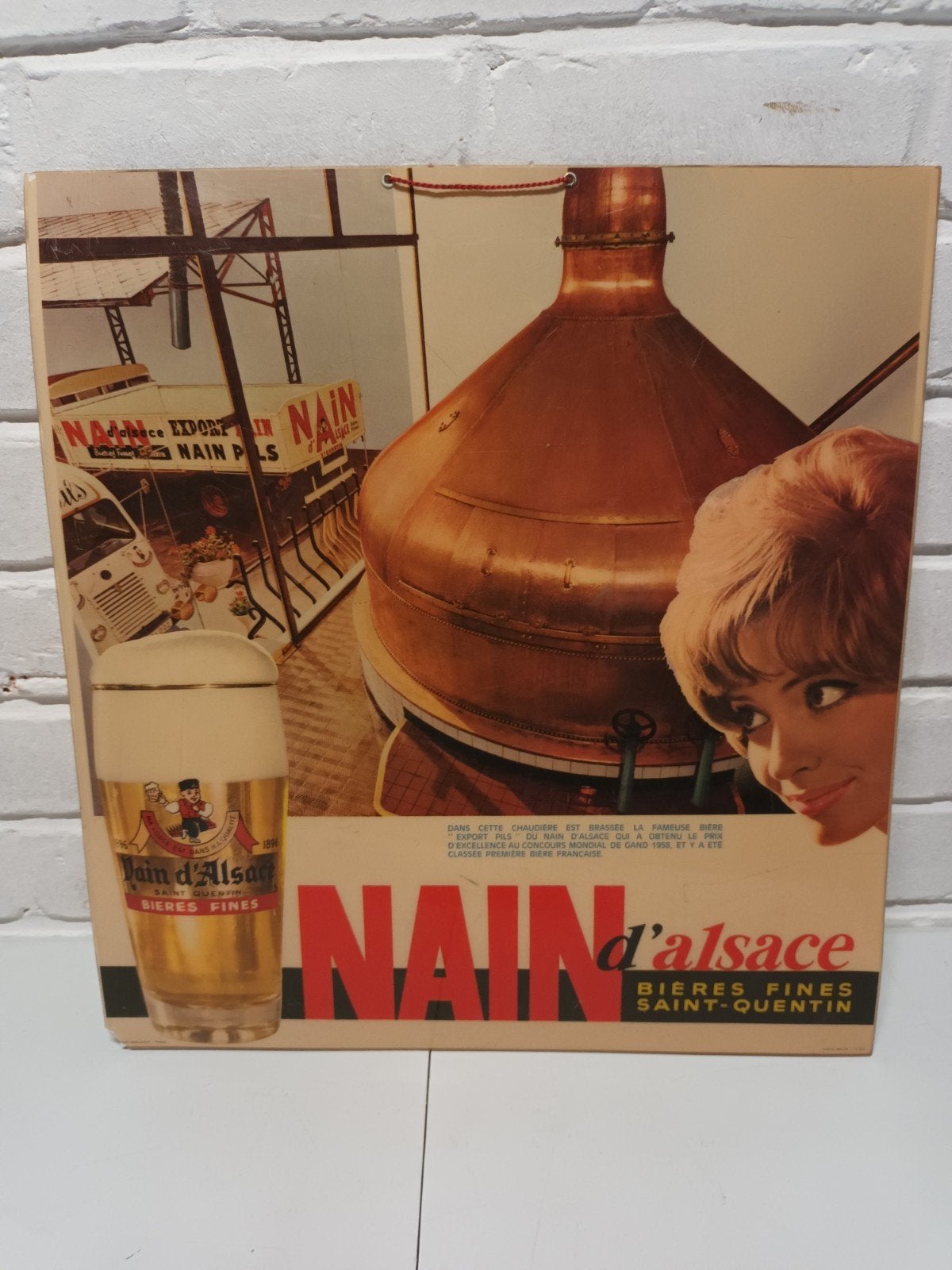Vintage reclamebord Nain d´Alsace, Ophalen of Verzenden