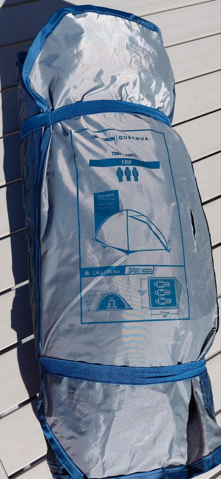 tent 3 personen decathlon, Caravans en Kamperen, Tenten, Ophalen, Zo goed als nieuw, Tot en met 3