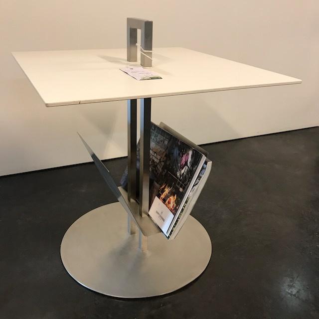 tuin tafel voor krant en drank fischer, Ophalen of Verzenden, Nieuw, Vierkant, Rvs