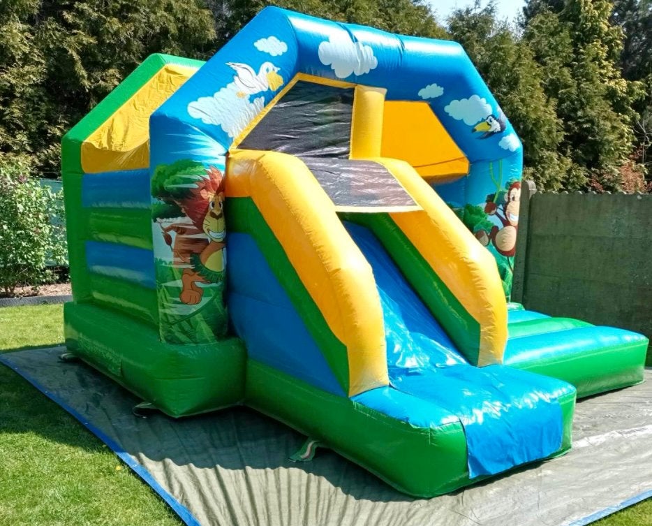 Château gonflable combo jungle, Enlèvement, Comme neuf