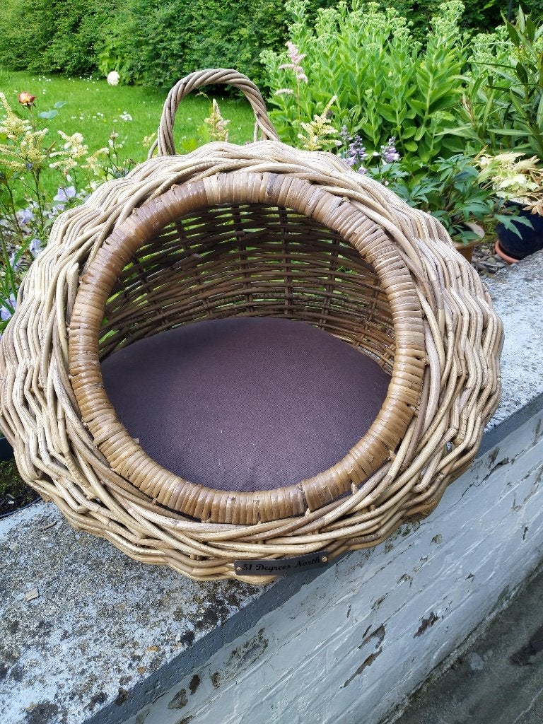 kattenmand in rotan, Dieren en Toebehoren, Kattenmanden, Ophalen, Zo goed als nieuw, Riet