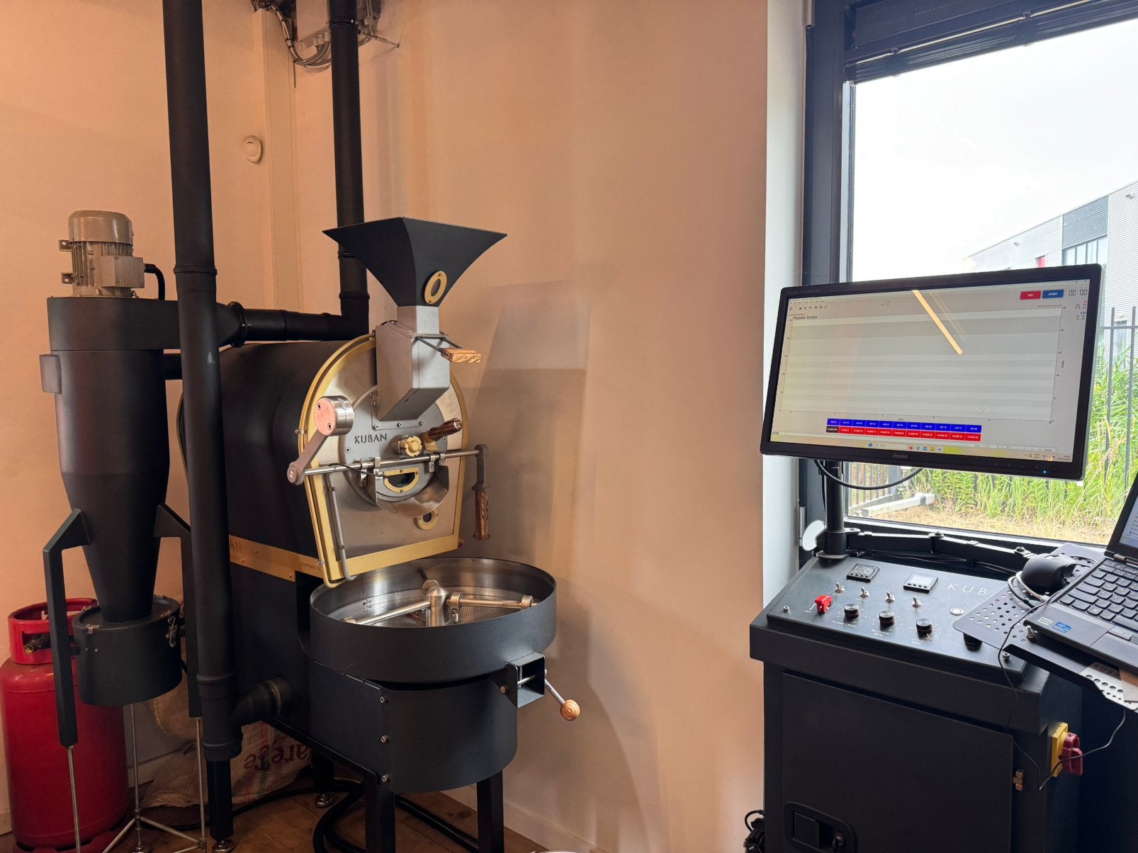 Kuban 1.8 Supreme gas Koffiebrander - 230V, compleet, Ophalen